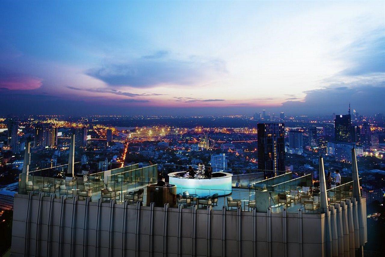 Bangkok Marriott Hotel Sukhumvit Exterior foto View from the rooftop bar