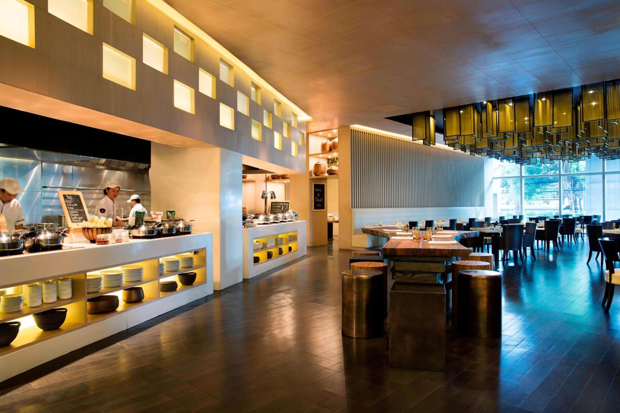 Bangkok Marriott Hotel Sukhumvit Exterior foto The restaurant